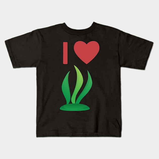 I love algae | Alga tang kelp botany Kids T-Shirt by skaterly